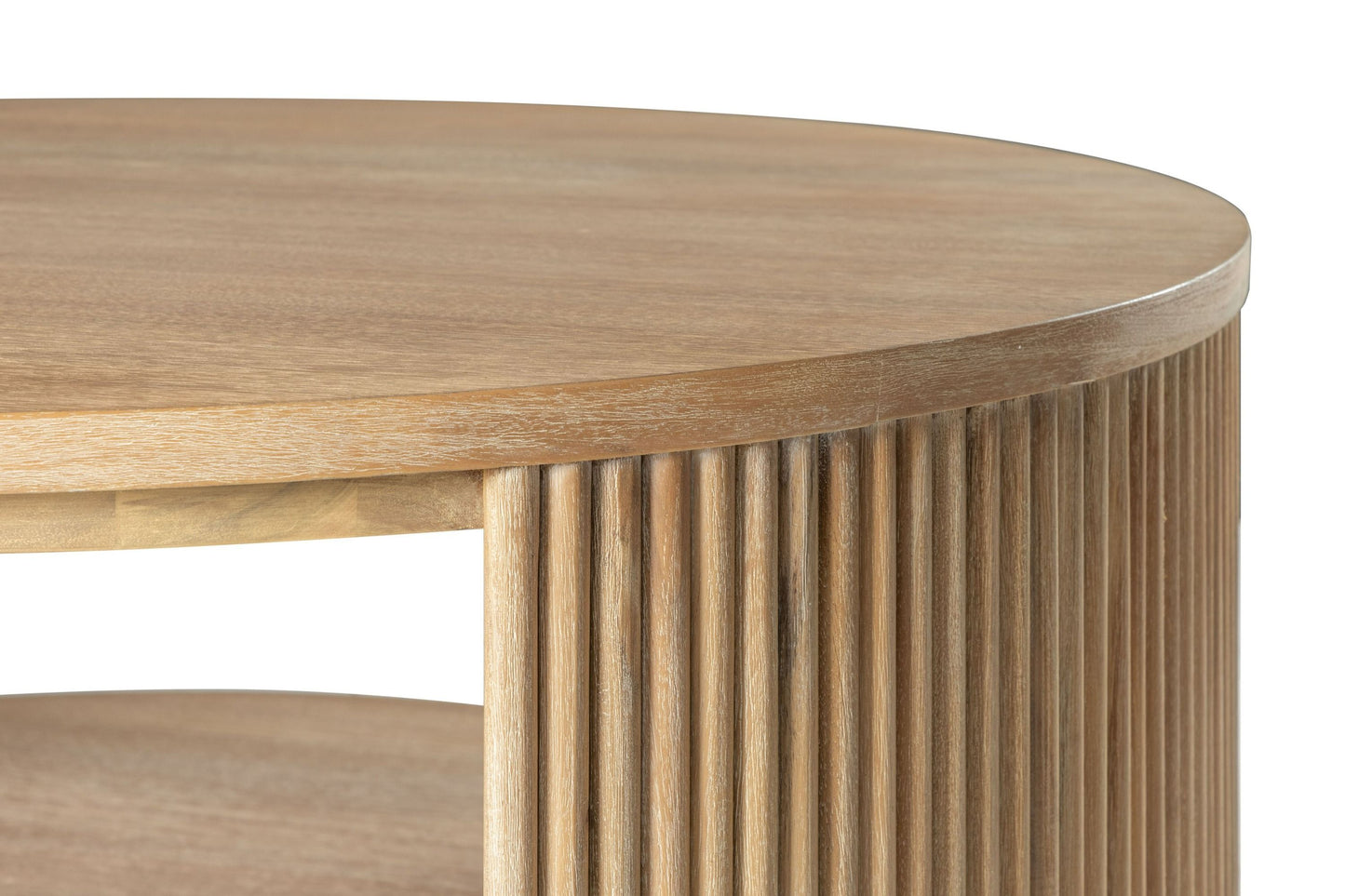 Modrest Jacobson Modern Natural Acacia Coffee Table - Stylish and Functional Addition to Your Contemporary Living Room