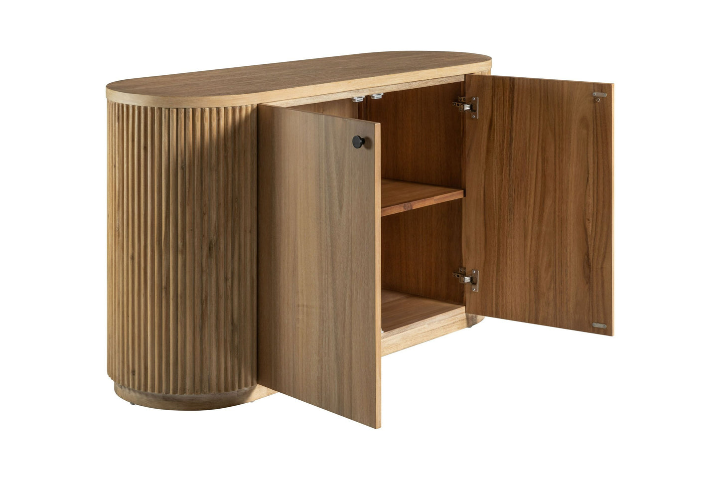 Modrest Jacobson Modern Natural Acacia Buffet - Elegant Storage Solution for a Contemporary Dining or Living Room
