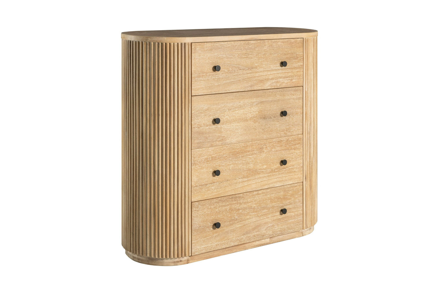 Modrest Jacobson Modern Natural Acacia Chest - Elegant Storage Solution for a Contemporary Bedroom or Living Space