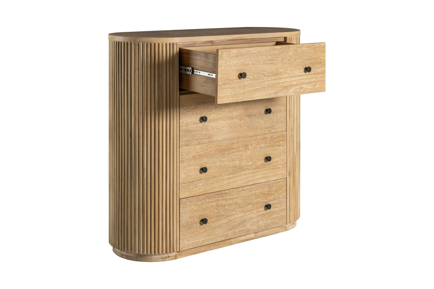 Modrest Jacobson Modern Natural Acacia Chest - Elegant Storage Solution for a Contemporary Bedroom or Living Space