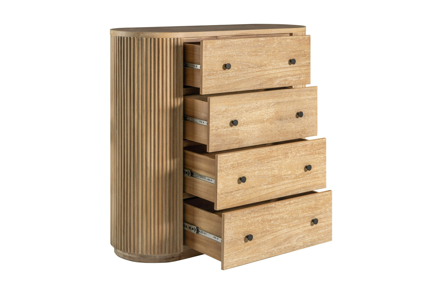 Modrest Jacobson Modern Natural Acacia Chest - Elegant Storage Solution for a Contemporary Bedroom or Living Space