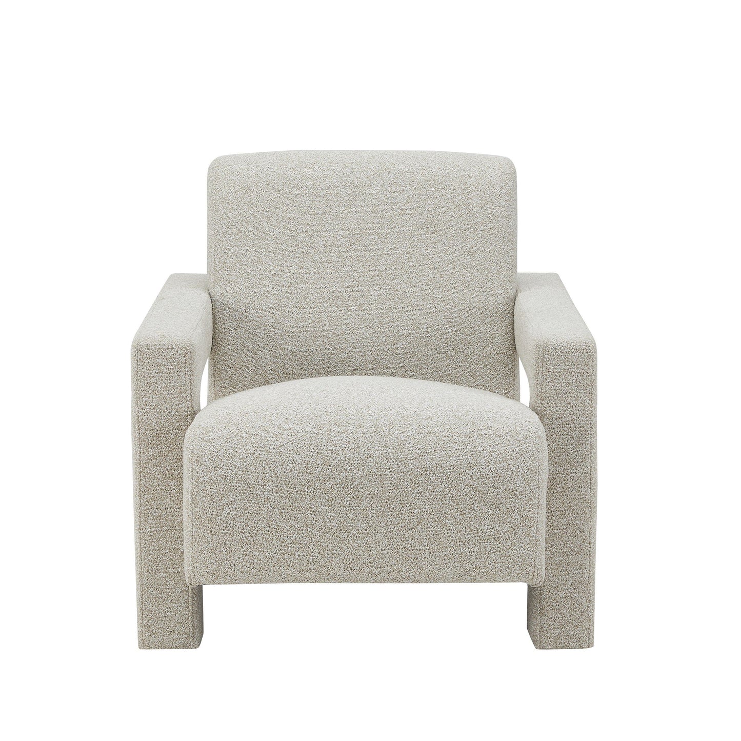 Modrest Wylie - Modern Beige Fabric Accent Chair