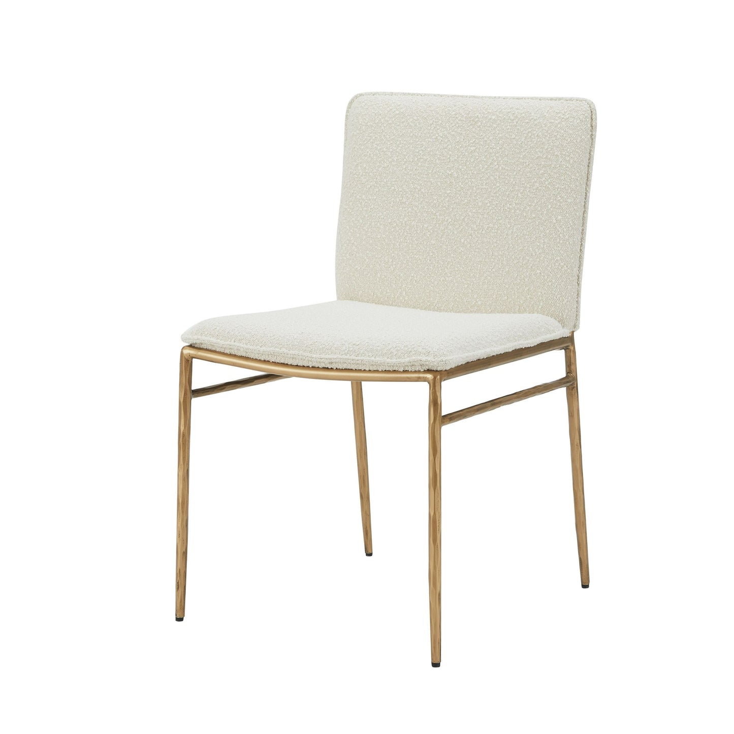 Modrest Atlanta Modern Off-White Fabric and Brass Dining Chair β A Sophisticated Blend of Contemporary Elegance and Timeless Design