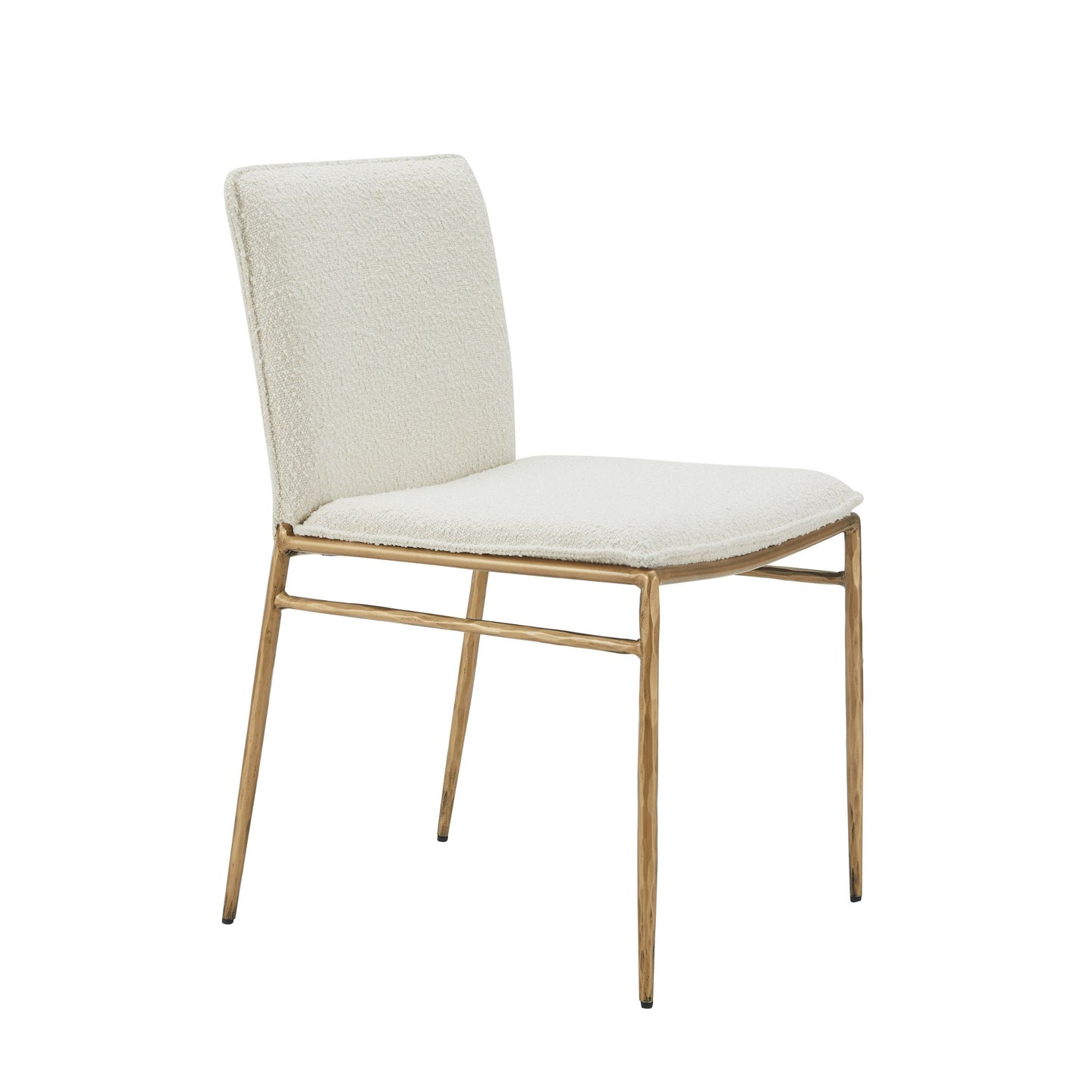 Modrest Atlanta Modern Off-White Fabric and Brass Dining Chair β A Sophisticated Blend of Contemporary Elegance and Timeless Design