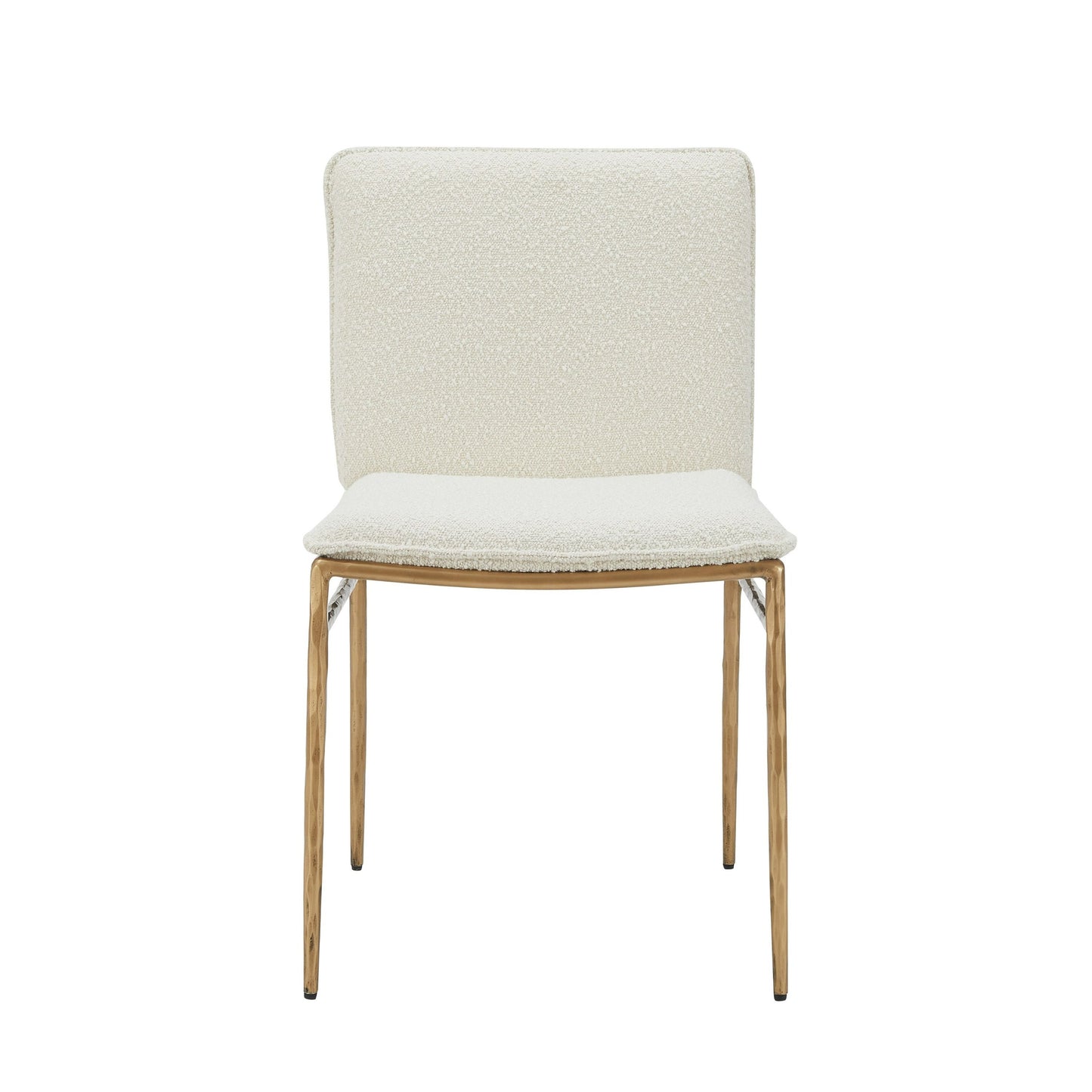 Modrest Atlanta Modern Off-White Fabric and Brass Dining Chair β A Sophisticated Blend of Contemporary Elegance and Timeless Design