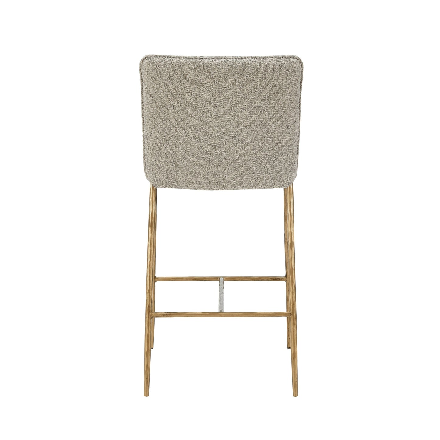 Modrest Atlanta Modern Beige Fabric and Brass Counter Chair β A Chic Fusion of Contemporary Design and Timeless Elegance