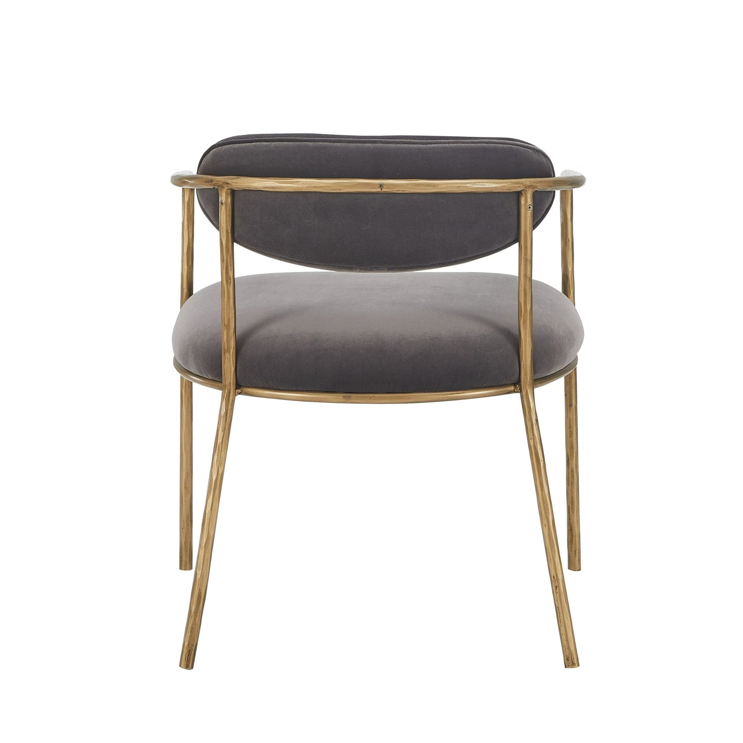 Modrest Baird Modern Grey Velvet and Brass Dining Chair β A Perfect Fusion of Luxurious Comfort and Contemporary Elegance