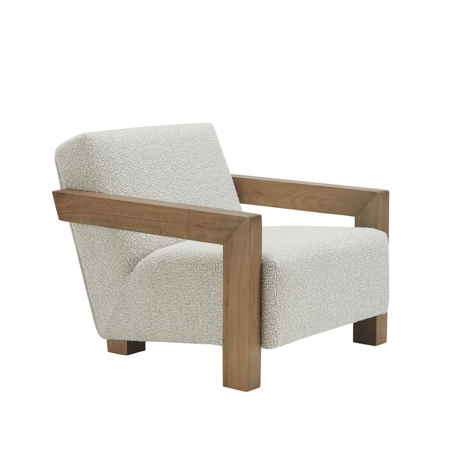 Modrest Dalhart Modern Beige Fabric and Grey Wash Wood Accent Chair β A Seamless Blend of Contemporary Aesthetics and Timeless Comfort