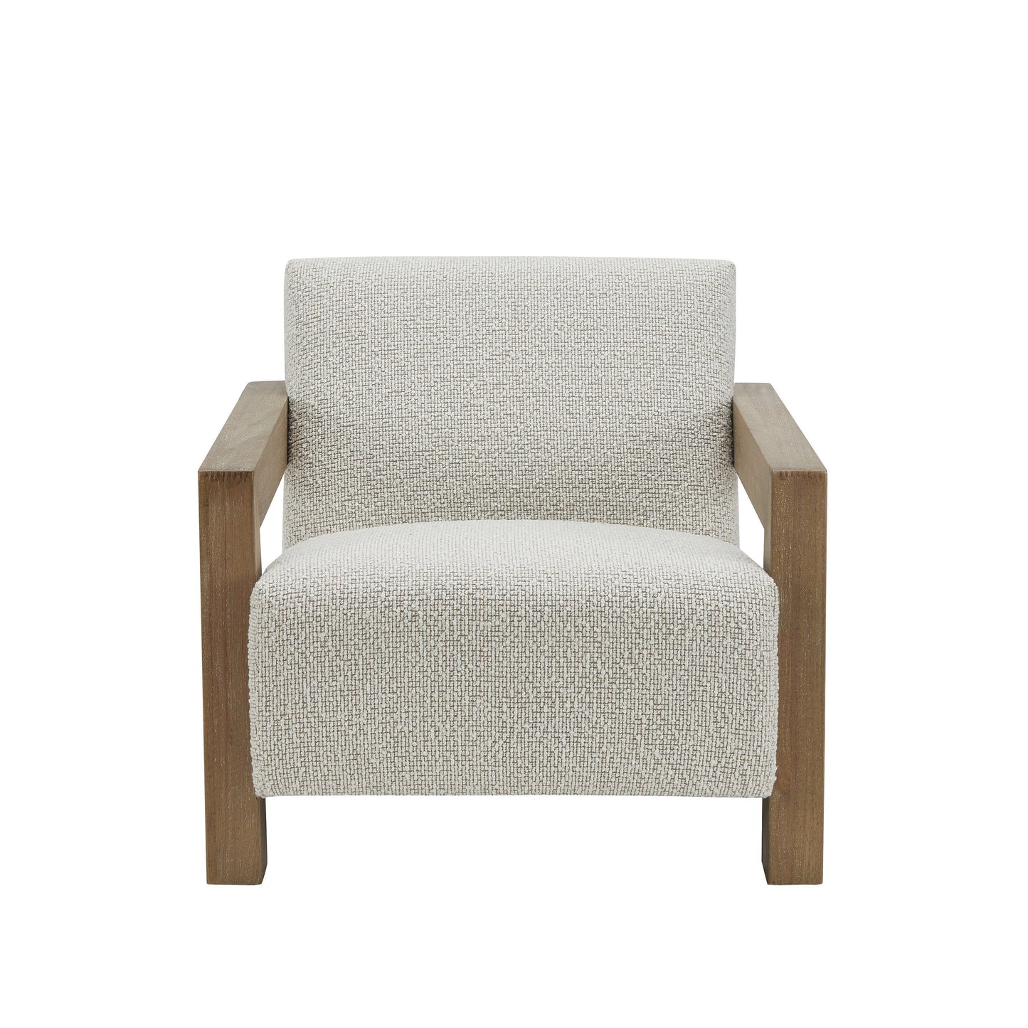 Modrest Dalhart Modern Beige Fabric and Grey Wash Wood Accent Chair β A Seamless Blend of Contemporary Aesthetics and Timeless Comfort