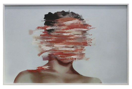 Distorted Modern 71" x 59" Painting - Bold and Contemporary Artwork for Sophisticated Interiors.