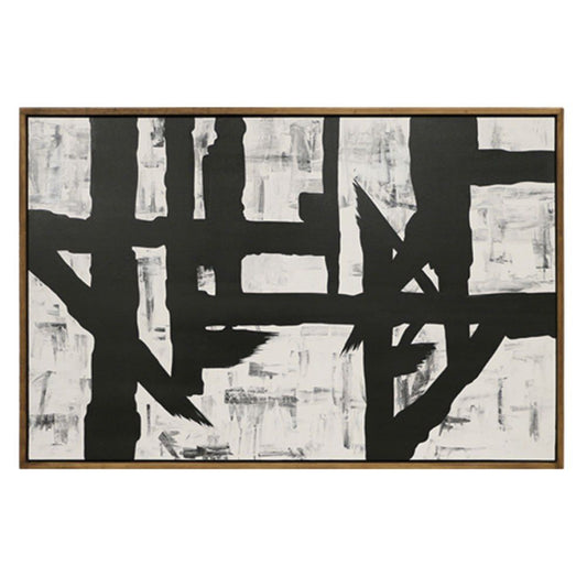 Long Highway Modern 71" x 47" Painting - Bold and Contemporary Artwork for Sophisticated Interiors