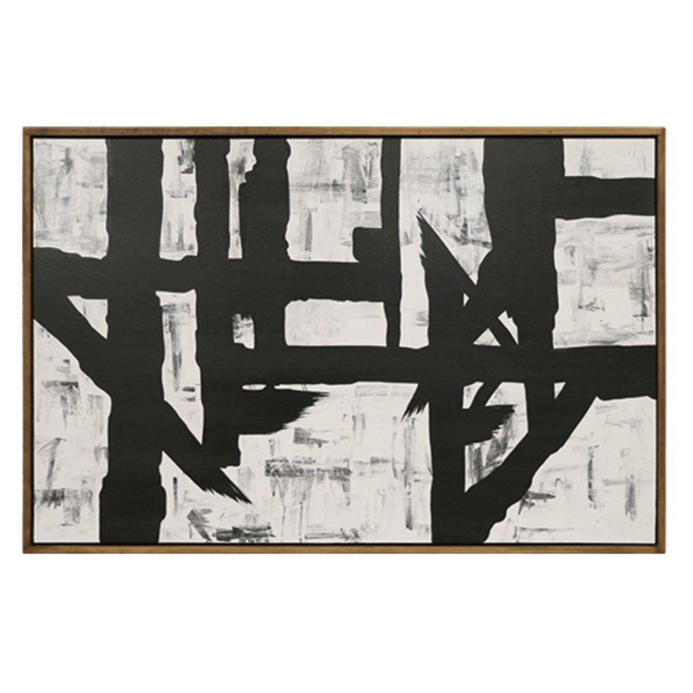 Long Highway Modern 71" x 47" Painting - Bold and Contemporary Artwork for Sophisticated Interiors