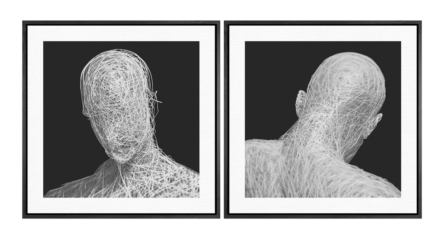 Modrest Nexum Modern Painting Set of 2 - Elegant Abstract Artwork for Contemporary and Stylish Home Décor
