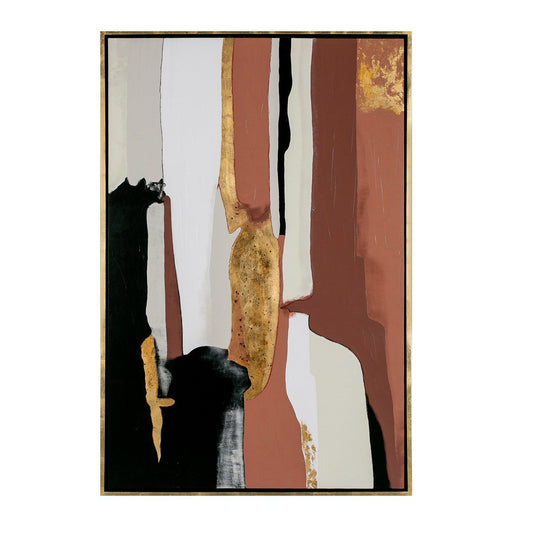 Tayde Modern 47" x 71" Painting - Striking Abstract Artwork with Bold Colors and Textures for Contemporary Interiors