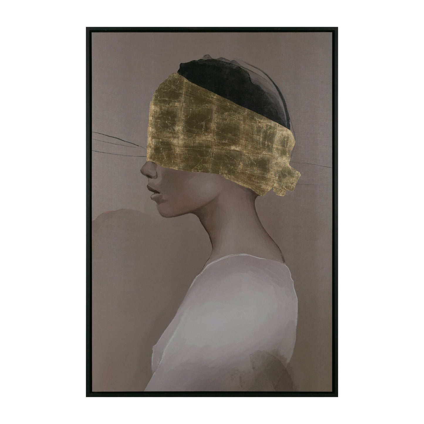 Modrest Trust Modern 47" x 71" Painting - Elegant and Contemporary Artwork for Sophisticated Home Interiors