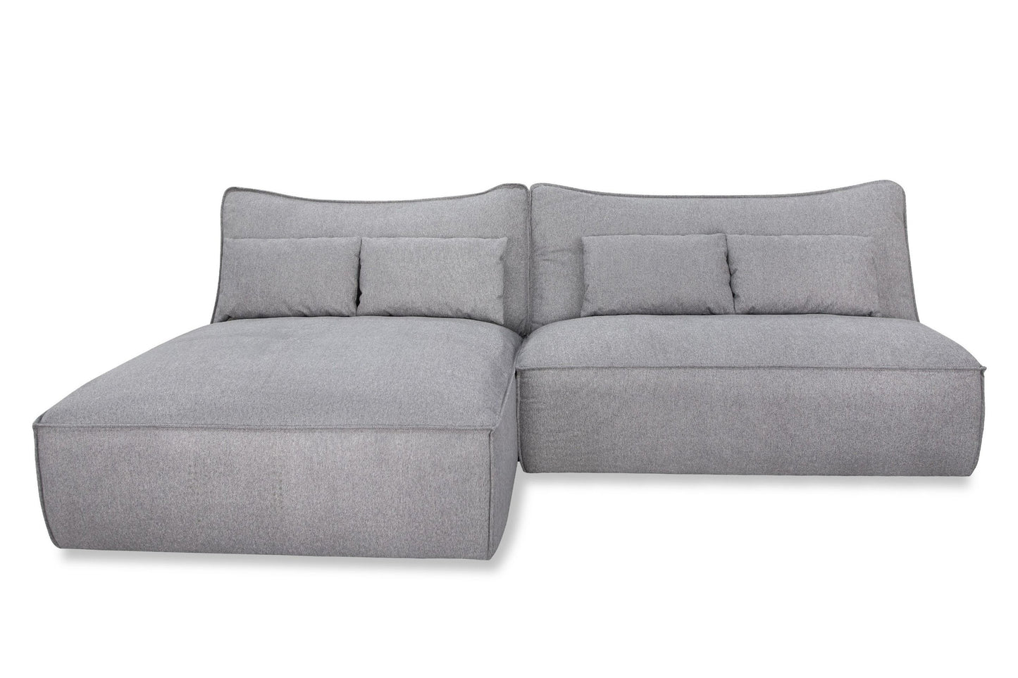 Divani Casa Racine Modern Grey Fabric Modular Sectional Sofa β A Contemporary Masterpiece of Comfort, Style, and Versatility