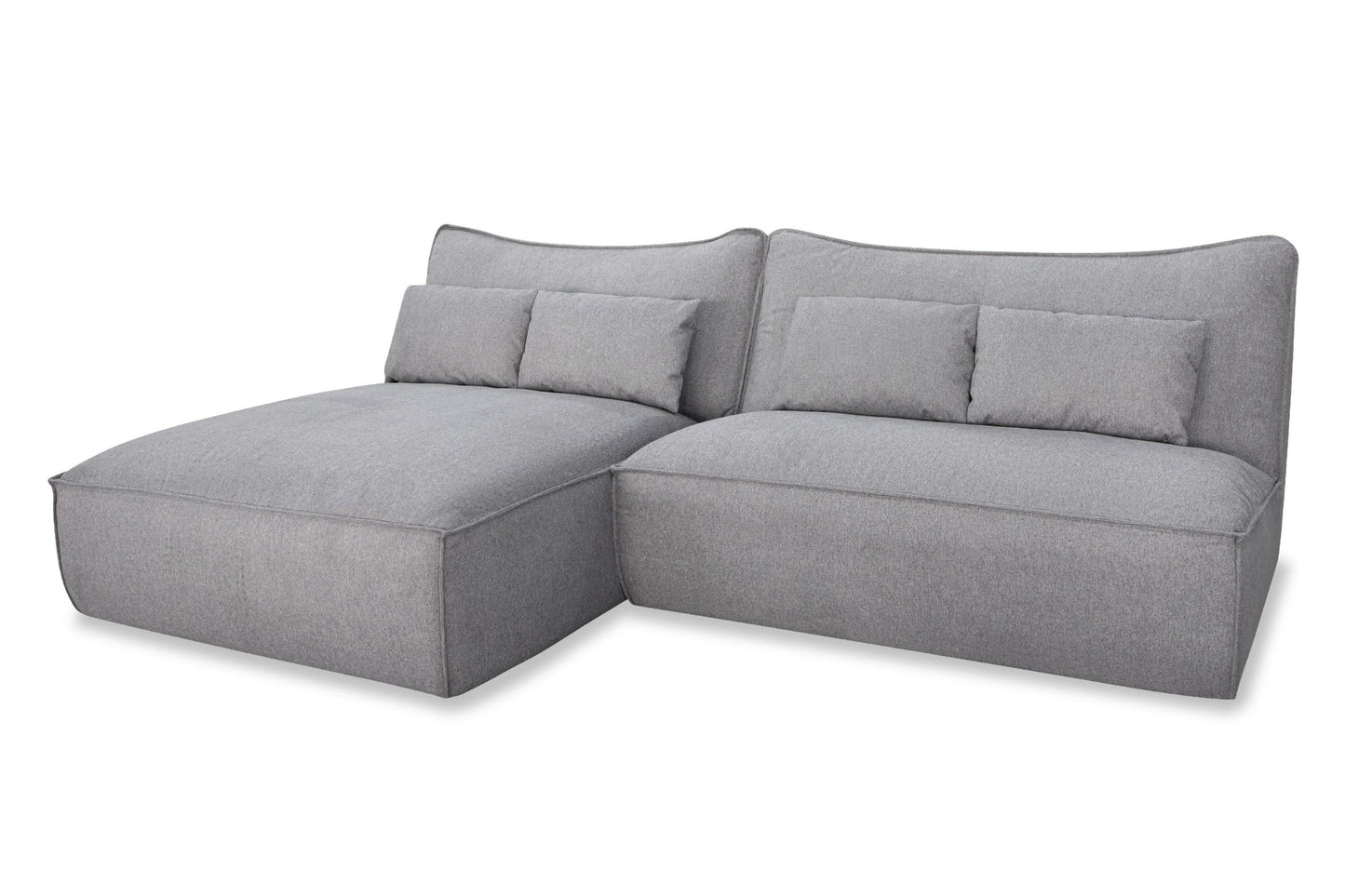 Divani Casa Racine Modern Grey Fabric Modular Sectional Sofa β A Contemporary Masterpiece of Comfort, Style, and Versatility