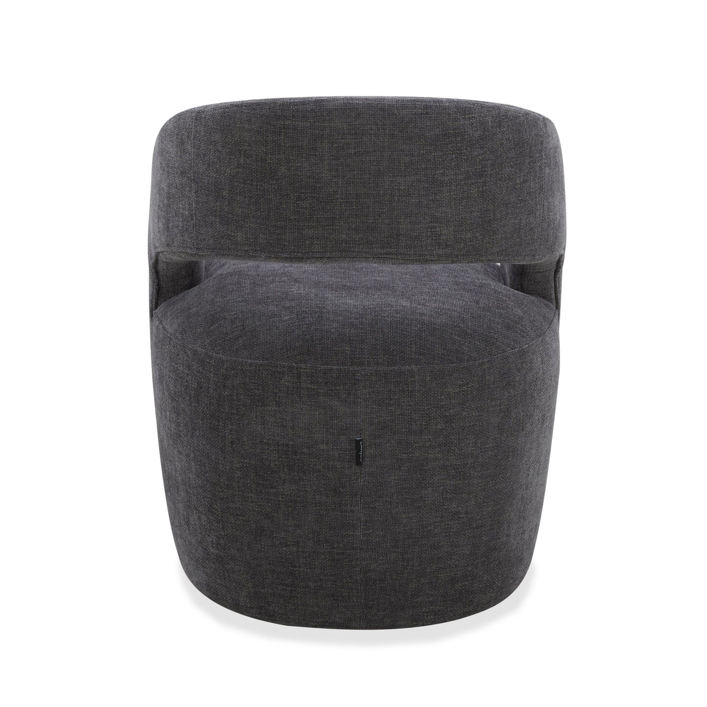 Modrest Angie Modern Dark Grey Fabric Accent Chair - Contemporary Comfort and Style for Elegant Living Spaces