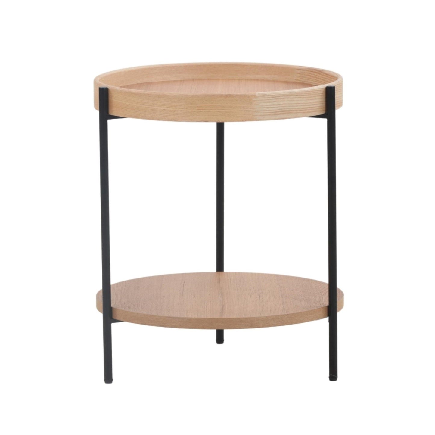 Modrest Savoy Modern Natural Ash End Table - Elegant and Functional Accent for a Contemporary Living Room or Bedroom