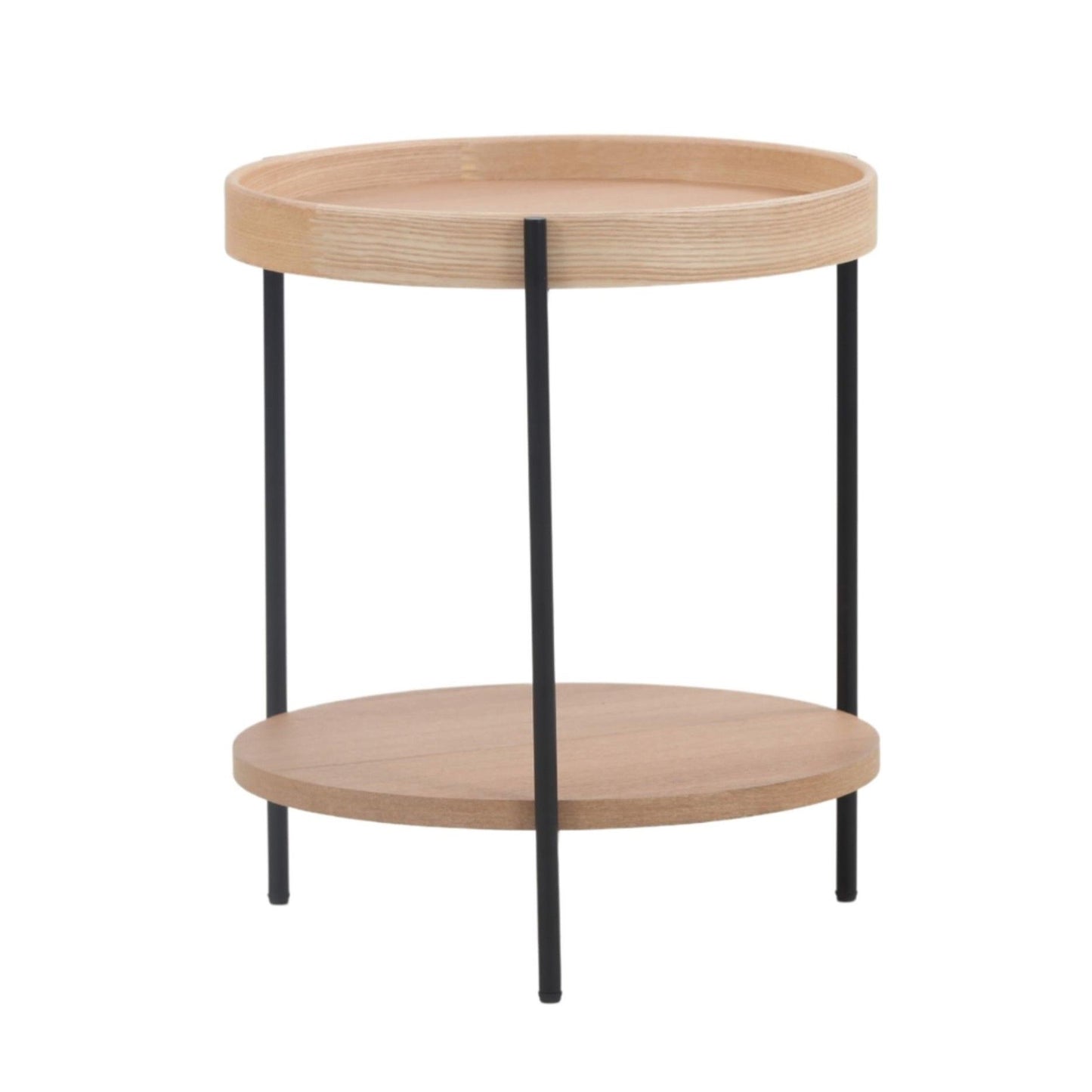 Modrest Savoy Modern Natural Ash End Table - Elegant and Functional Accent for a Contemporary Living Room or Bedroom