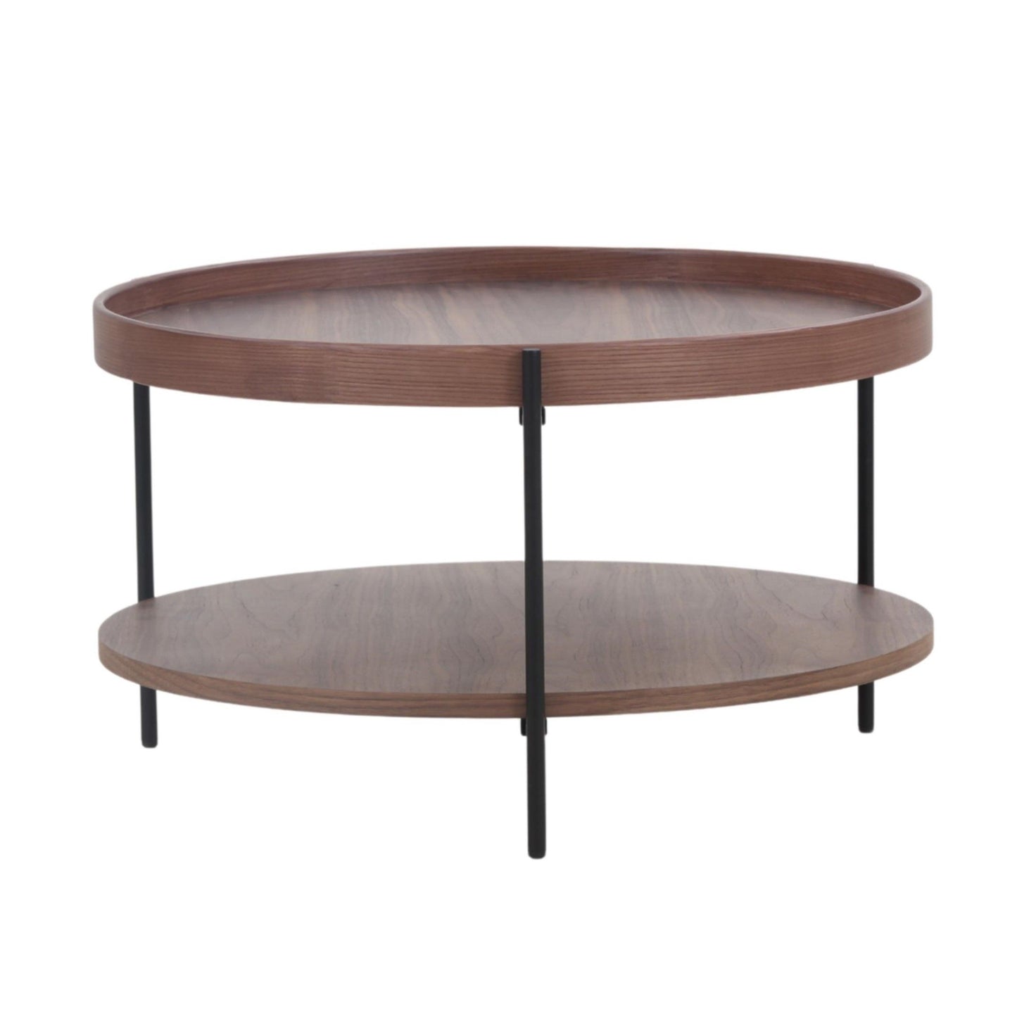 Modrest Savoy Modern Walnut Medium Coffee Table - Elegant and Functional Addition to a Contemporary Living Room