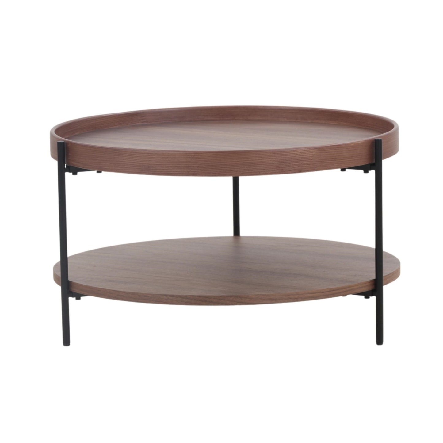 Modrest Savoy Modern Walnut Medium Coffee Table - Elegant and Functional Addition to a Contemporary Living Room