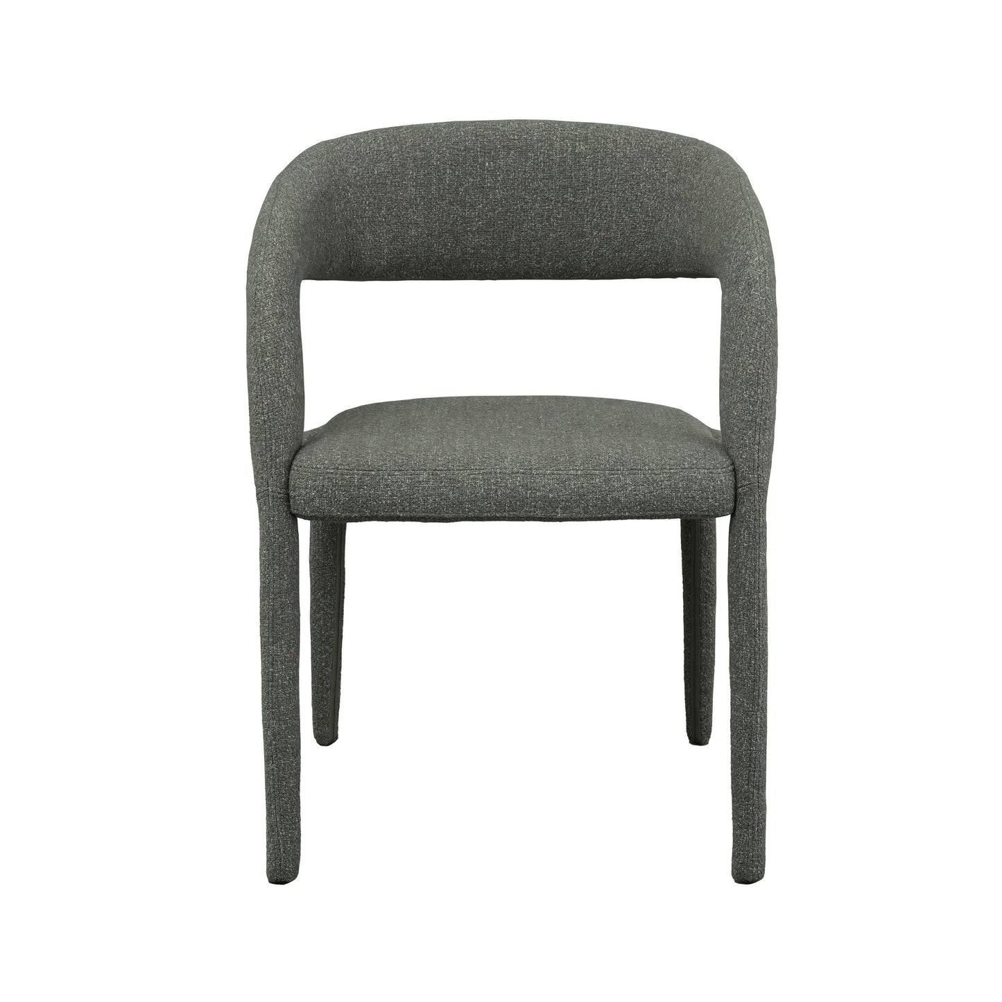 Modrest Faerron Modern Grey Fabric Dining Chair - Sleek and Comfortable Seating for a Contemporary Dining Space
