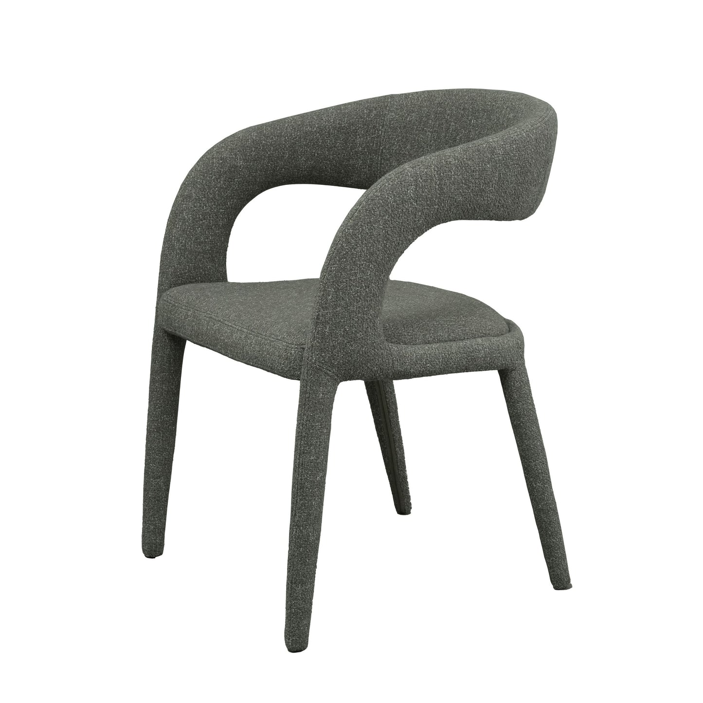 Modrest Faerron Modern Grey Fabric Dining Chair - Sleek and Comfortable Seating for a Contemporary Dining Space