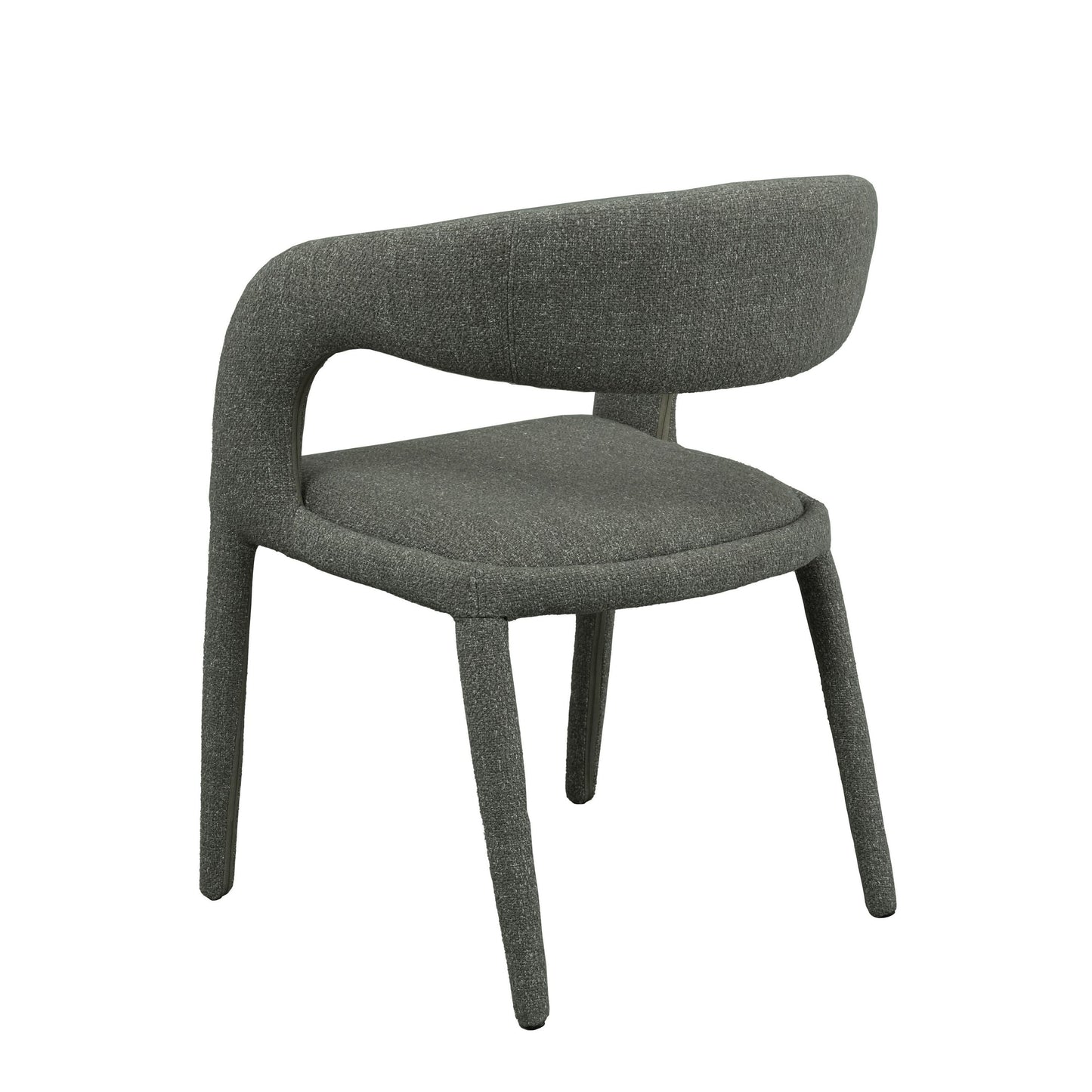 Modrest Faerron Modern Grey Fabric Dining Chair - Sleek and Comfortable Seating for a Contemporary Dining Space