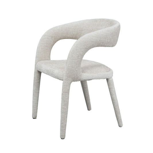 Faerron Modern Light Grey Fabric Dining Chair