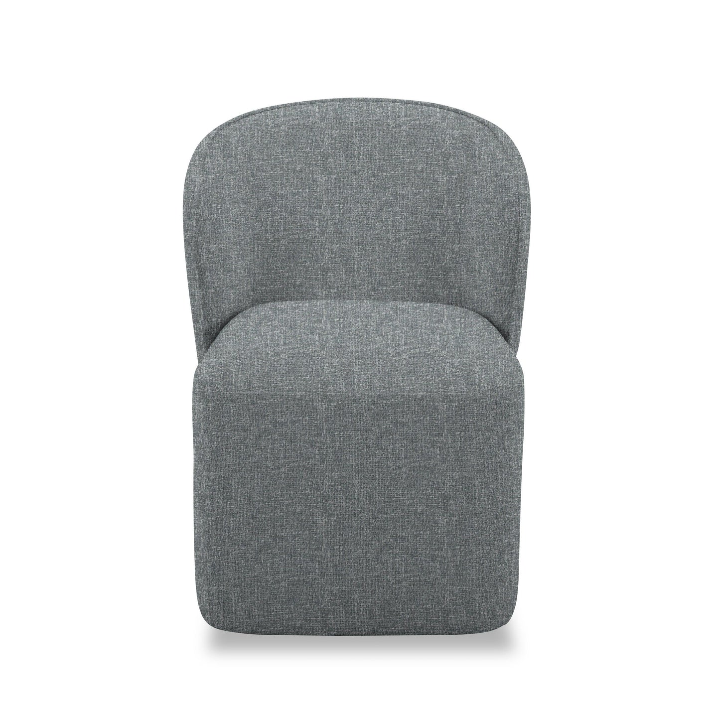 Modrest Souza Modern Grey Fabric Swivel Dining Chair - Comfortable and Stylish Seating for a Contemporary Dining Experience