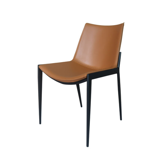 Murray Dining Chair (Set of 2) β Modern Camel Vegan Leather Upholstery