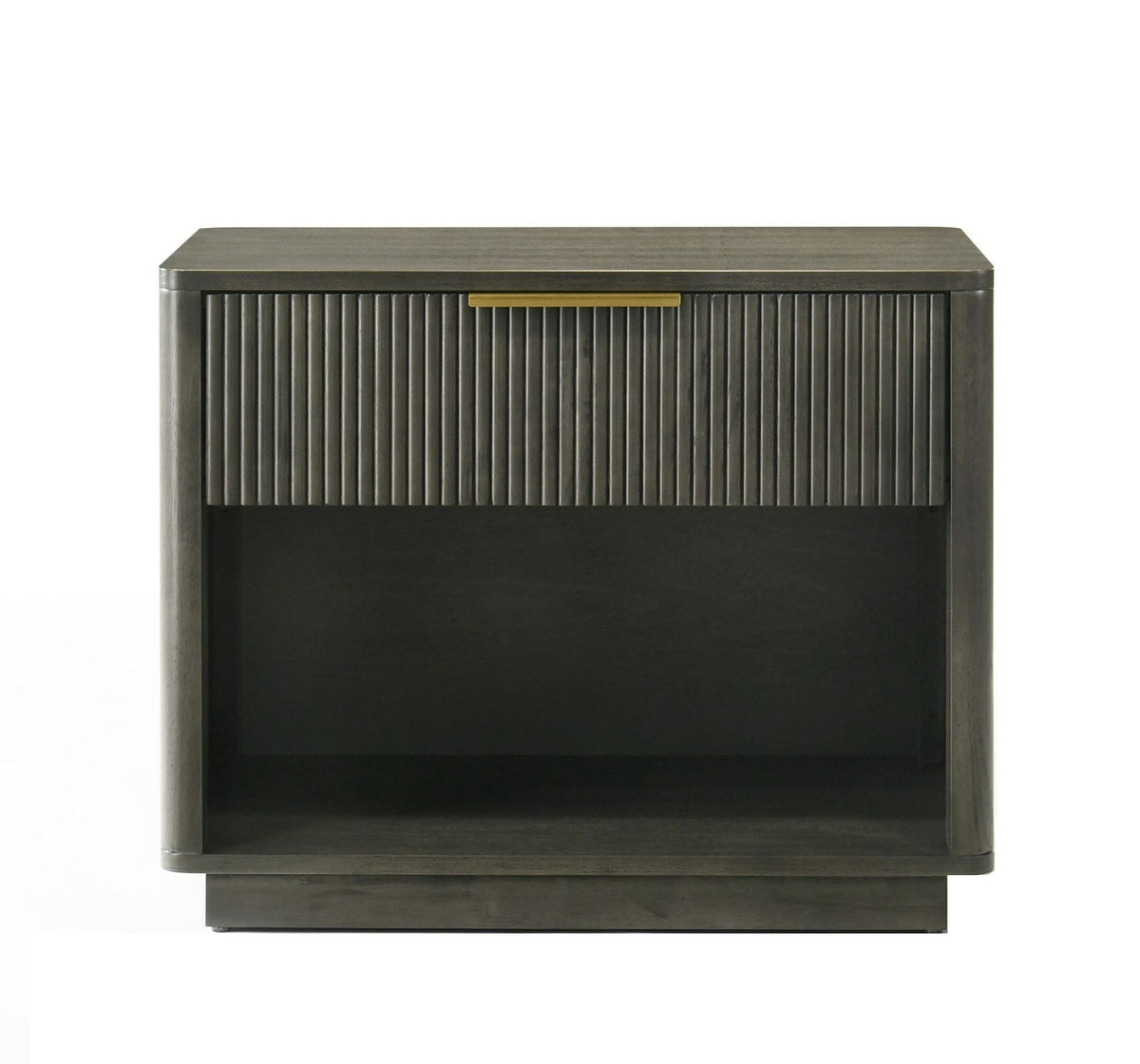 Santa Monica Nightstand Grey Wash Finish with Storage Drawer