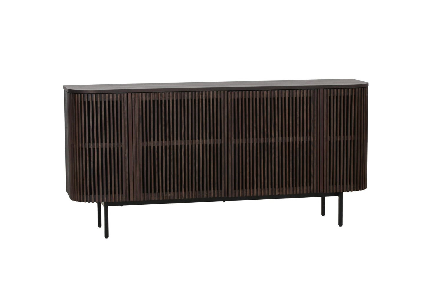 Modrest Clifton Modern Smoked Ash Buffet Elegant Contemporary Storage with Style and Functionality