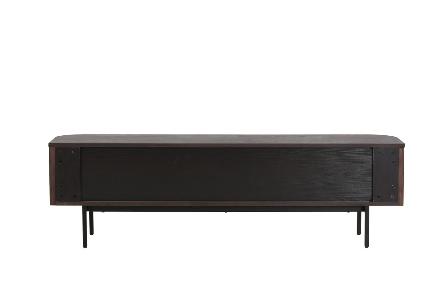 Modrest Clifton Modern Smoked Ash Tall TV Stand Stylish Functional Design