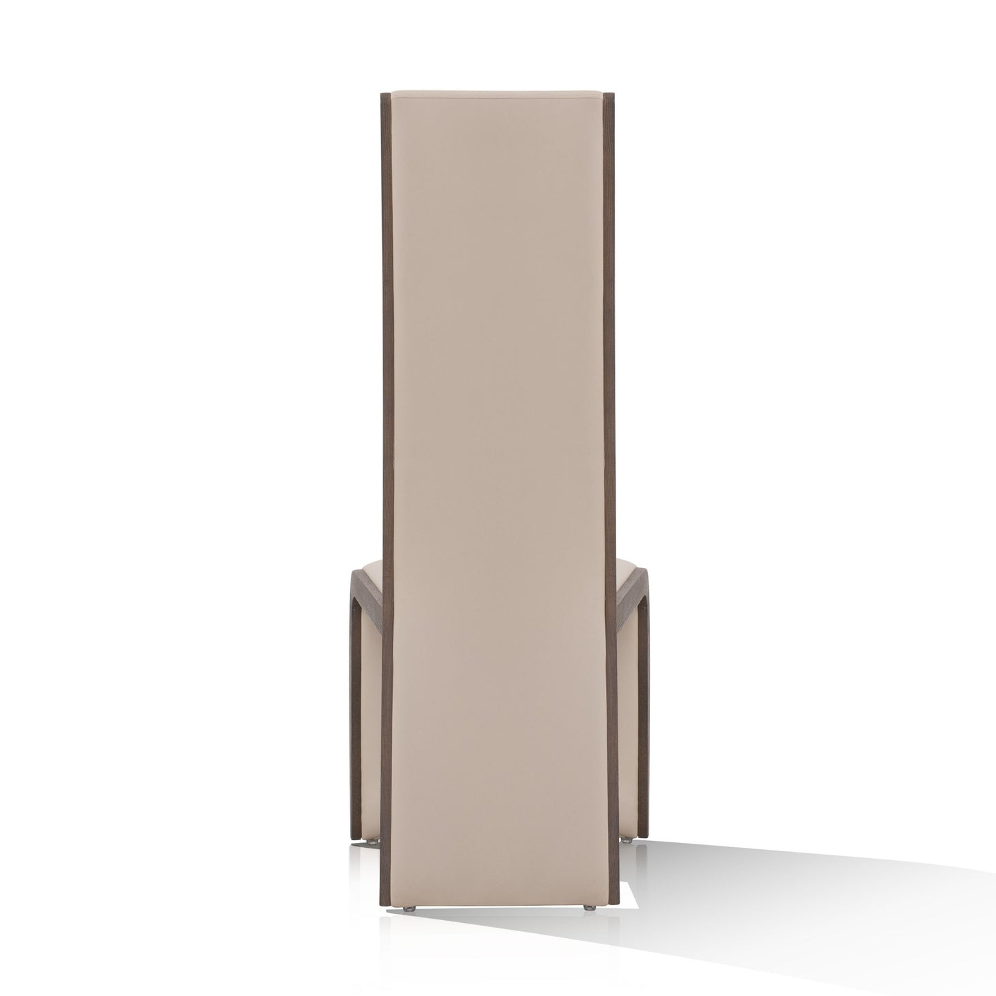Modrest Pacer Modern Beige Grey Ash Dining Chair (Set of 2) A Sophisticated Blend of Neutral Tones and Contemporary Design for Elegant Dining Spaces