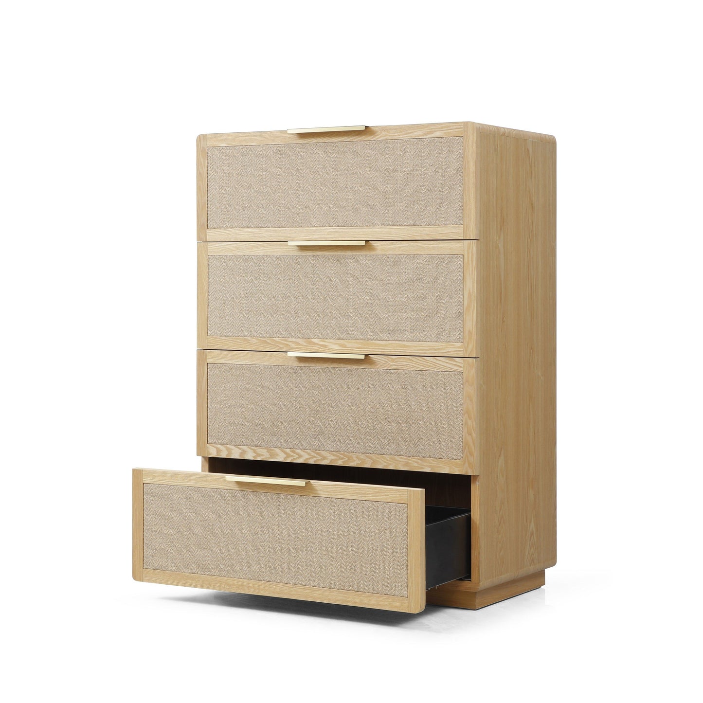Modrest Gavin Modern Natural Ash Rattan Chest Refined Craftsmanship with Natural Elegance for Versatile Storage Solutions
