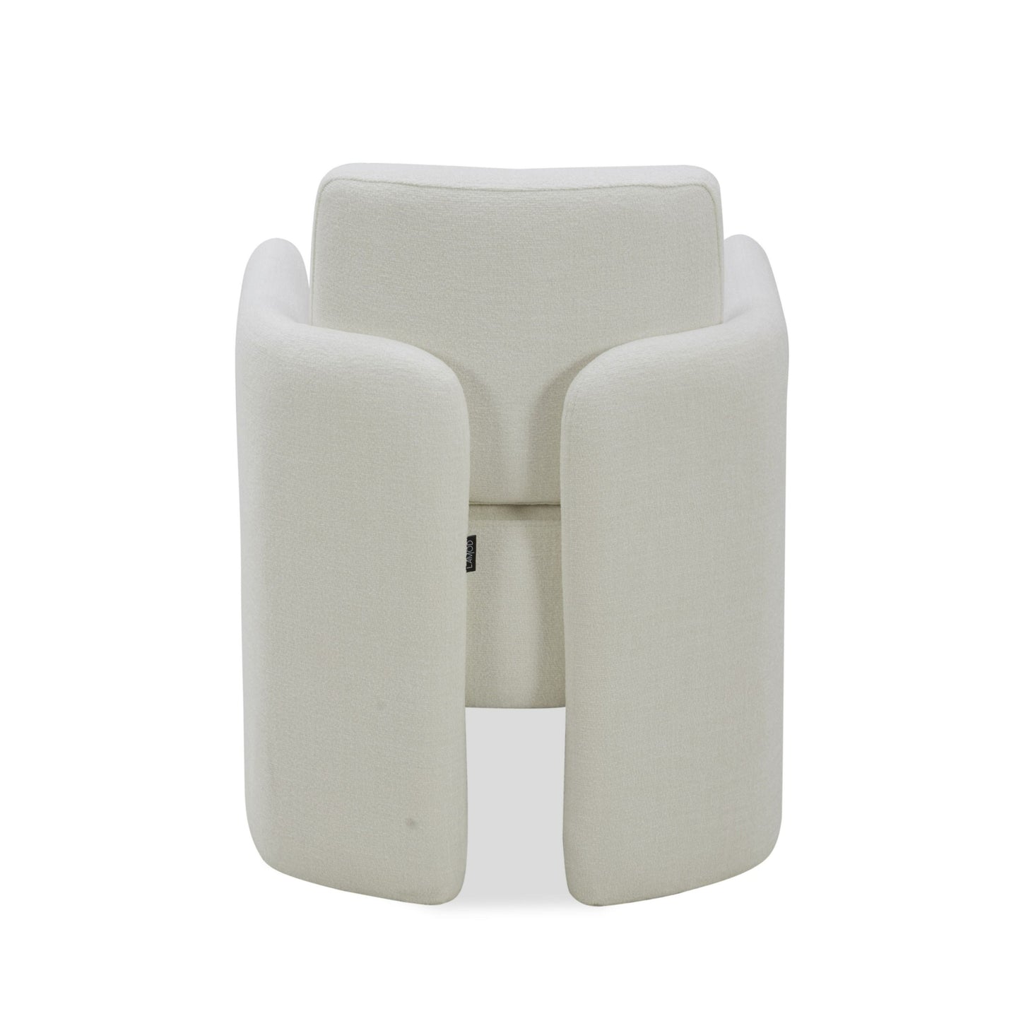 Hermosa Modern White Fabric Dining Chair A Sublime Balance of Contemporary Design and Plush Comfort for Sophisticated Dining Spaces