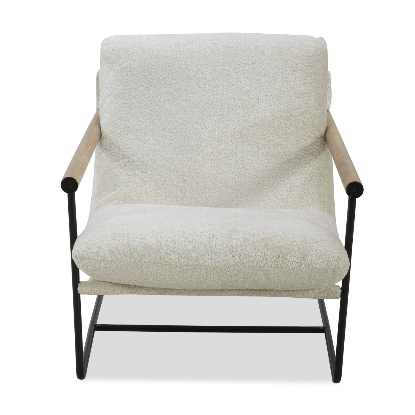 Modrest Moorcroft Modern Beige Fabric Accent Chair A Sophisticated Blend of Contemporary Design and Elegant Comfort for Stylish Living Spaces