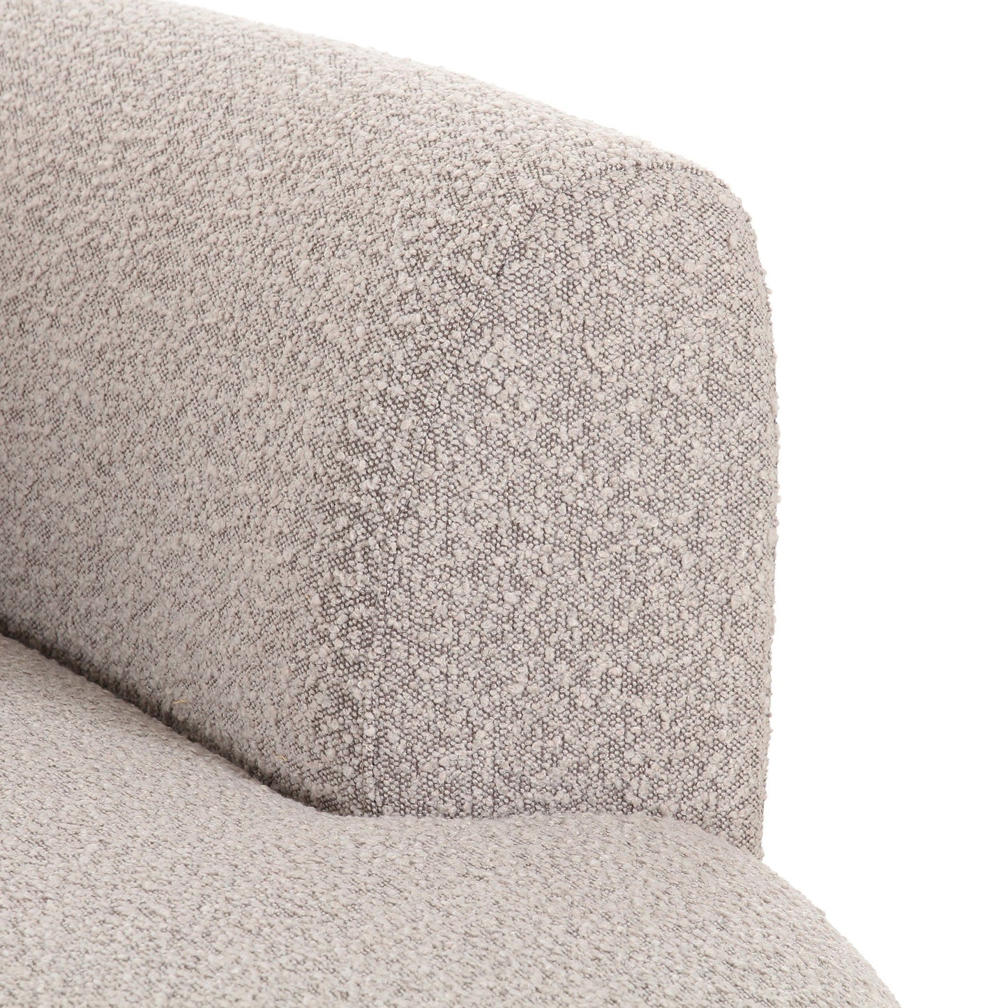 Divani Casa Weldon Modern Grey Fabric Curved Sectional Luxurious Contemporary Design with Sophisticated Comfort for Modern Living Spaces