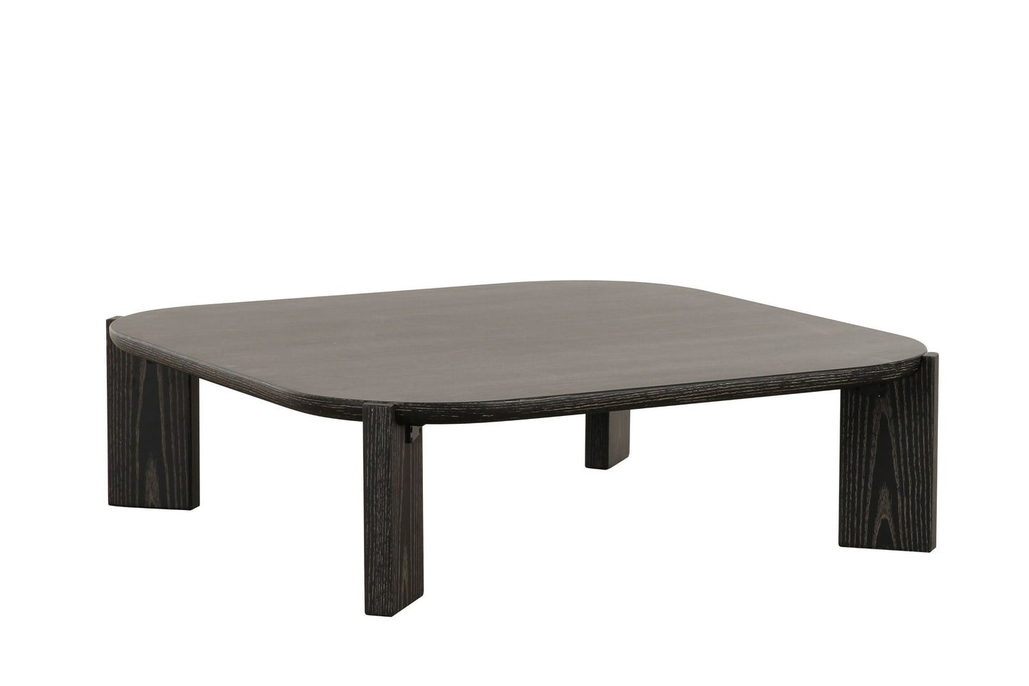 Modrest Noah Modern Dark Brown Square Coffee Table A Chic Fusion of Minimalist Design and Rich Elegance for Sophisticated Living Spaces