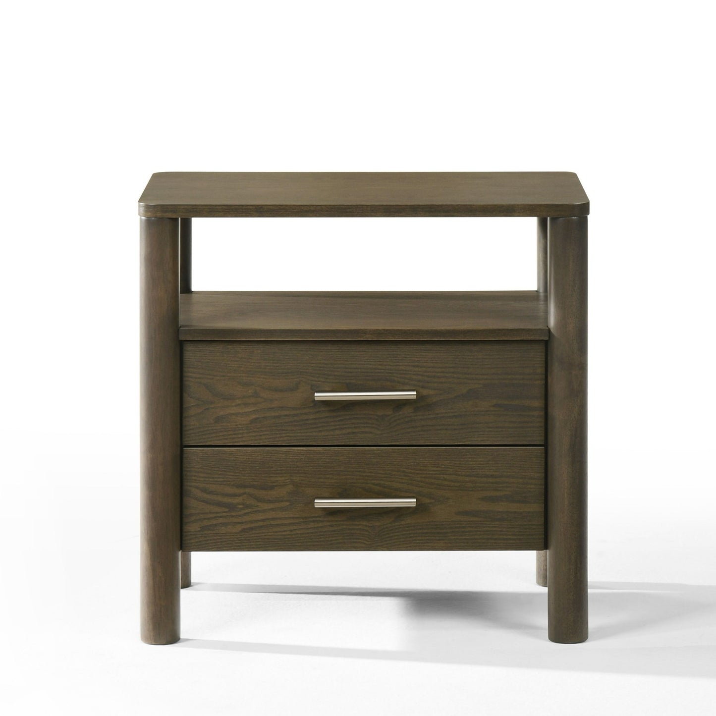 Modrest Carolina Modern Grey Fabric Wenge Bedroom Set Contemporary Elegance with Functional Design for Sophisticated Living Spaces