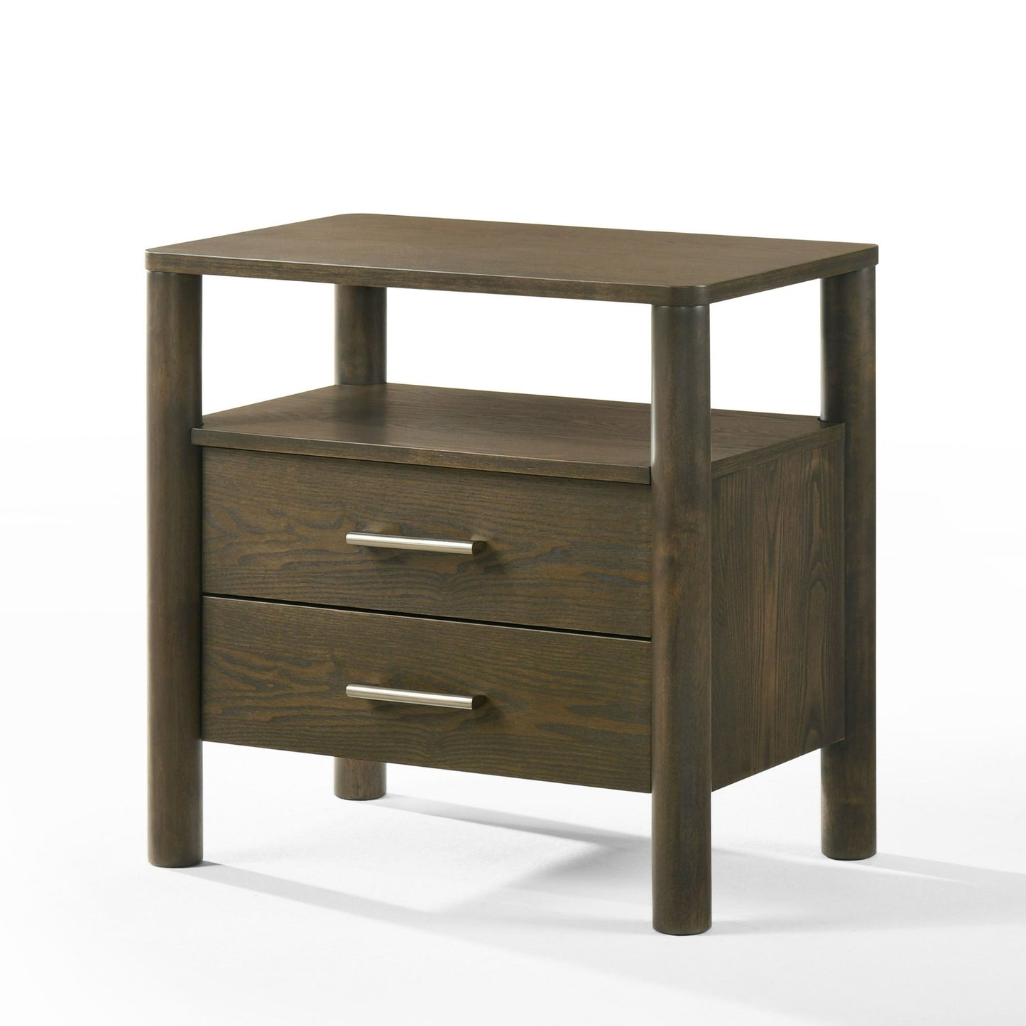 Modrest Carolina Modern Grey Fabric Wenge Bedroom Set Contemporary Elegance with Functional Design for Sophisticated Living Spaces