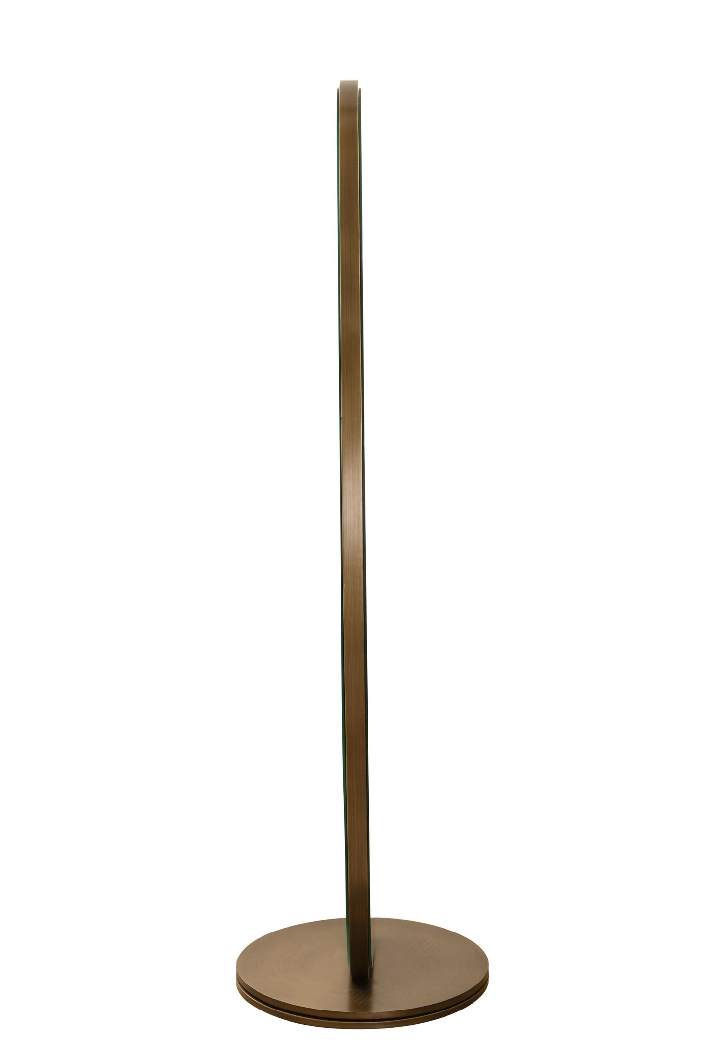 Modrest Esteem Modern Antique Brass Freestanding Mirror - Elegant and Stylish Statement Piece for Contemporary Interiors