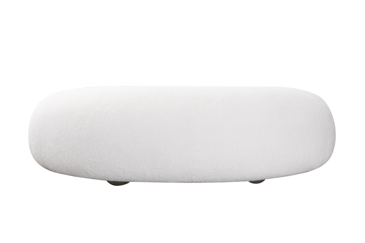 Divani Casa Fortune Contemporary White Fabric Sofa A Sleek Blend of Modern Elegance and Plush Comfort for Sophisticated Living Spaces