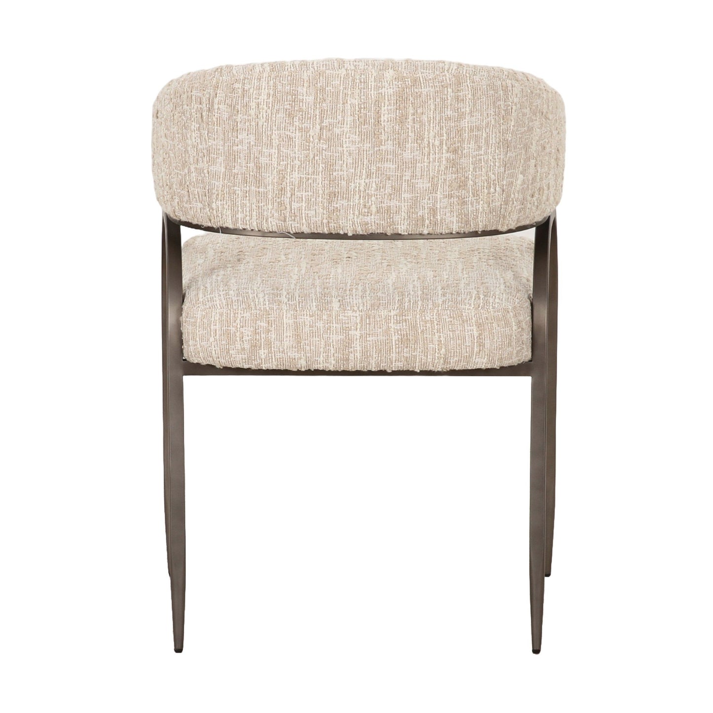 Modrest Kobe Modern Beige Fabric Dining Chair - Stylish and Comfortable Dining Chair for Contemporary Interiors