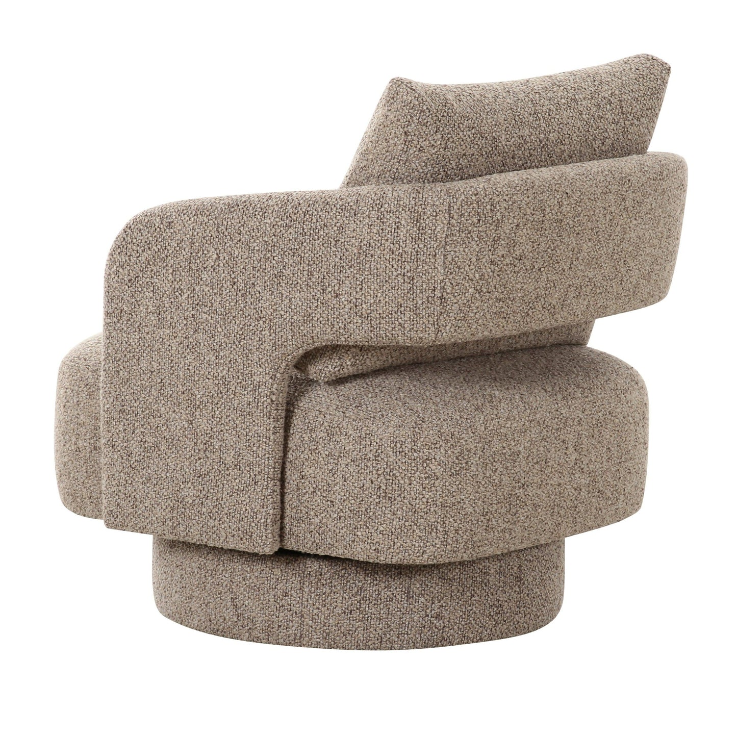 Divani Casa Johnny Modern Brown Fabric Accent Chair - Stylish and Comfortable Chair for Contemporary Living Spaces