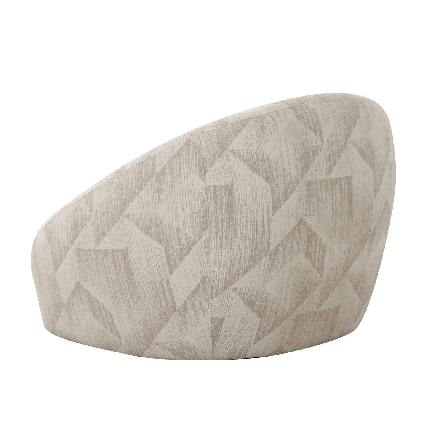 Divani Casa Gentle Modern Beige Pattern Fabric Accent Chair - Stylish and Comfortable Chair for Contemporary Interiors