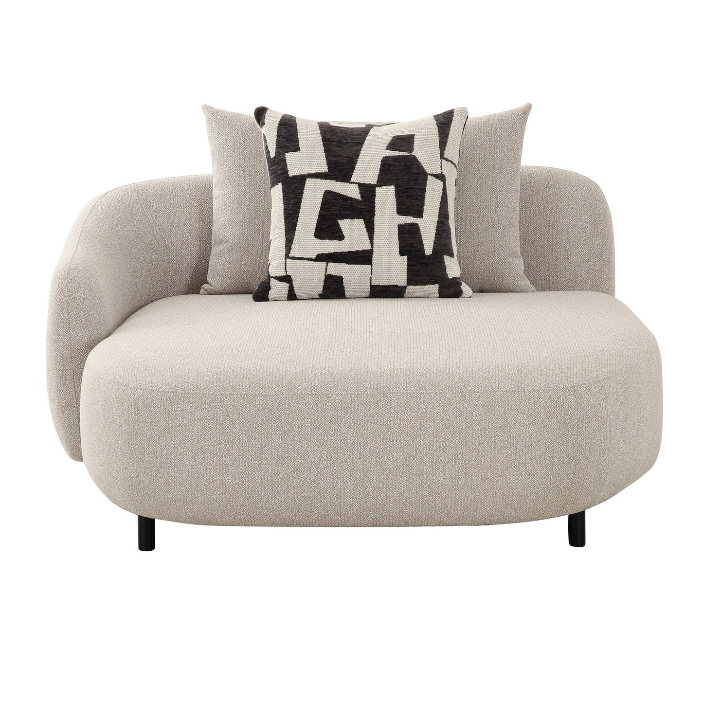 Divani Casa Marge Contemporary Beige Sectional Sofa - Stylish and Comfortable Seating for Modern Living Rooms