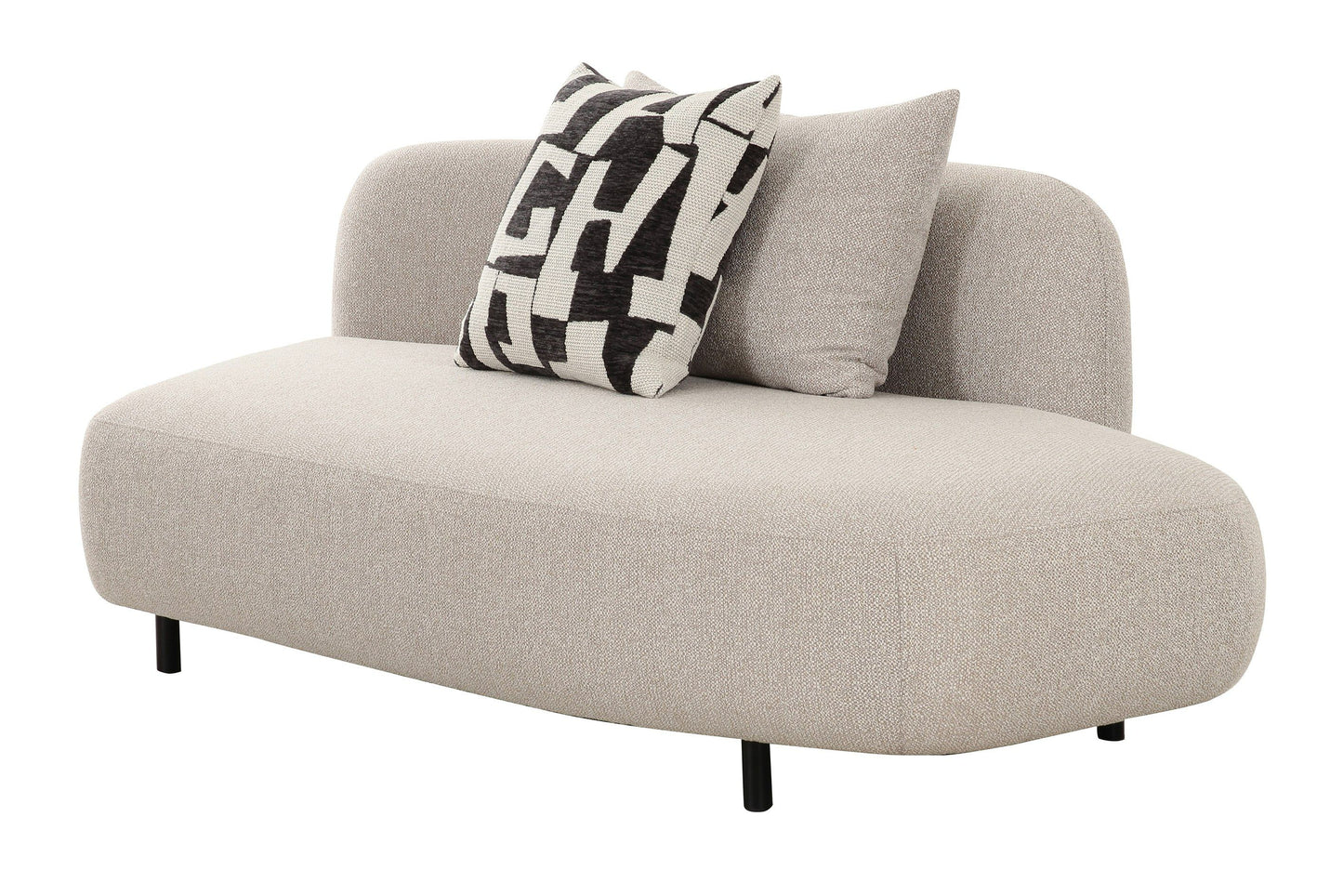Divani Casa Marge Contemporary Beige Sectional Sofa - Stylish and Comfortable Seating for Modern Living Rooms